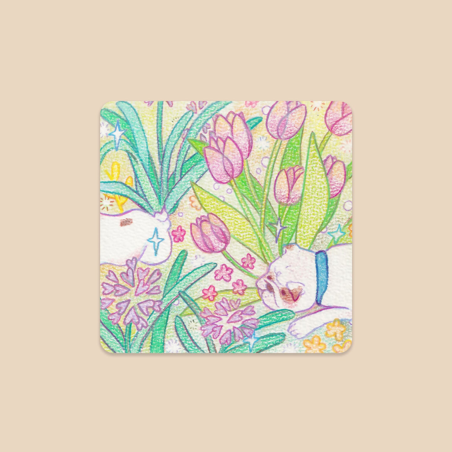 Brock the Garden Bulldog Sticker - Two Pups