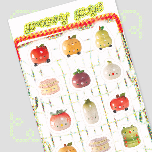 grocery guys sticker sheet *pre-order*