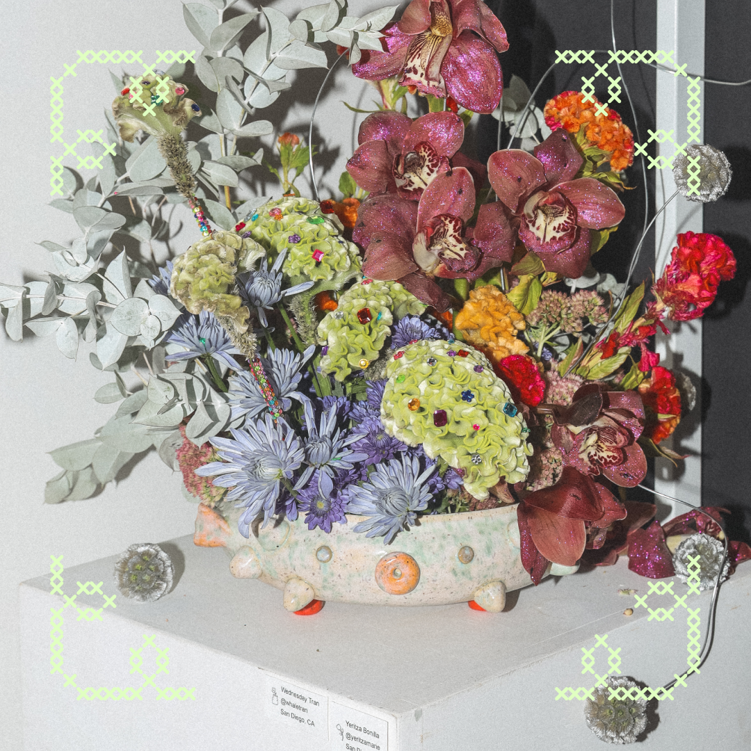 sago the puffer ikebana dish