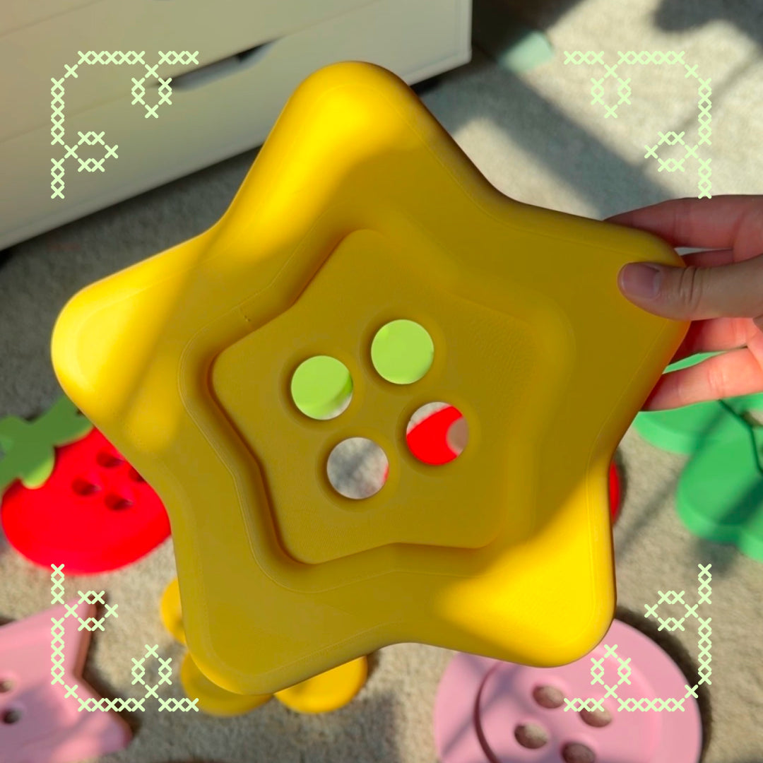 whale's whimsical giant button stl & 3mf files - kit 1