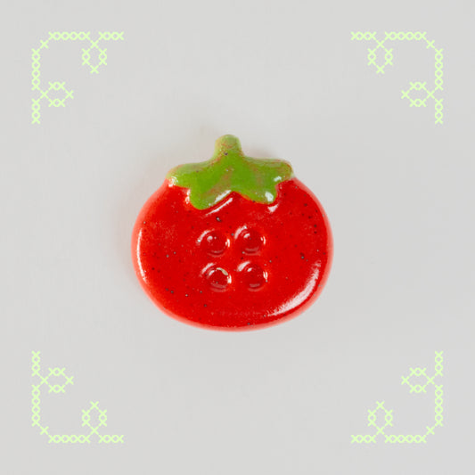 cherry tomato button worry stone - oopsie