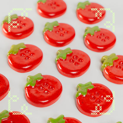 cherry tomato button worry stone - oopsie