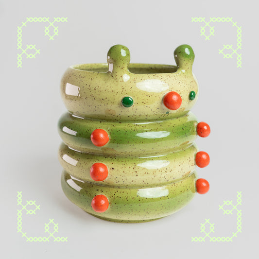 bro-brecito the caterpillar vase