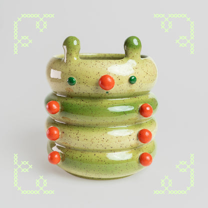 bro-brecito the caterpillar vase
