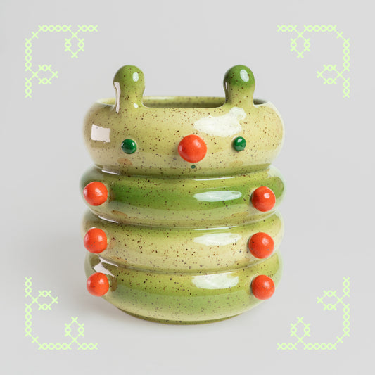 bro-brecito the caterpillar vase