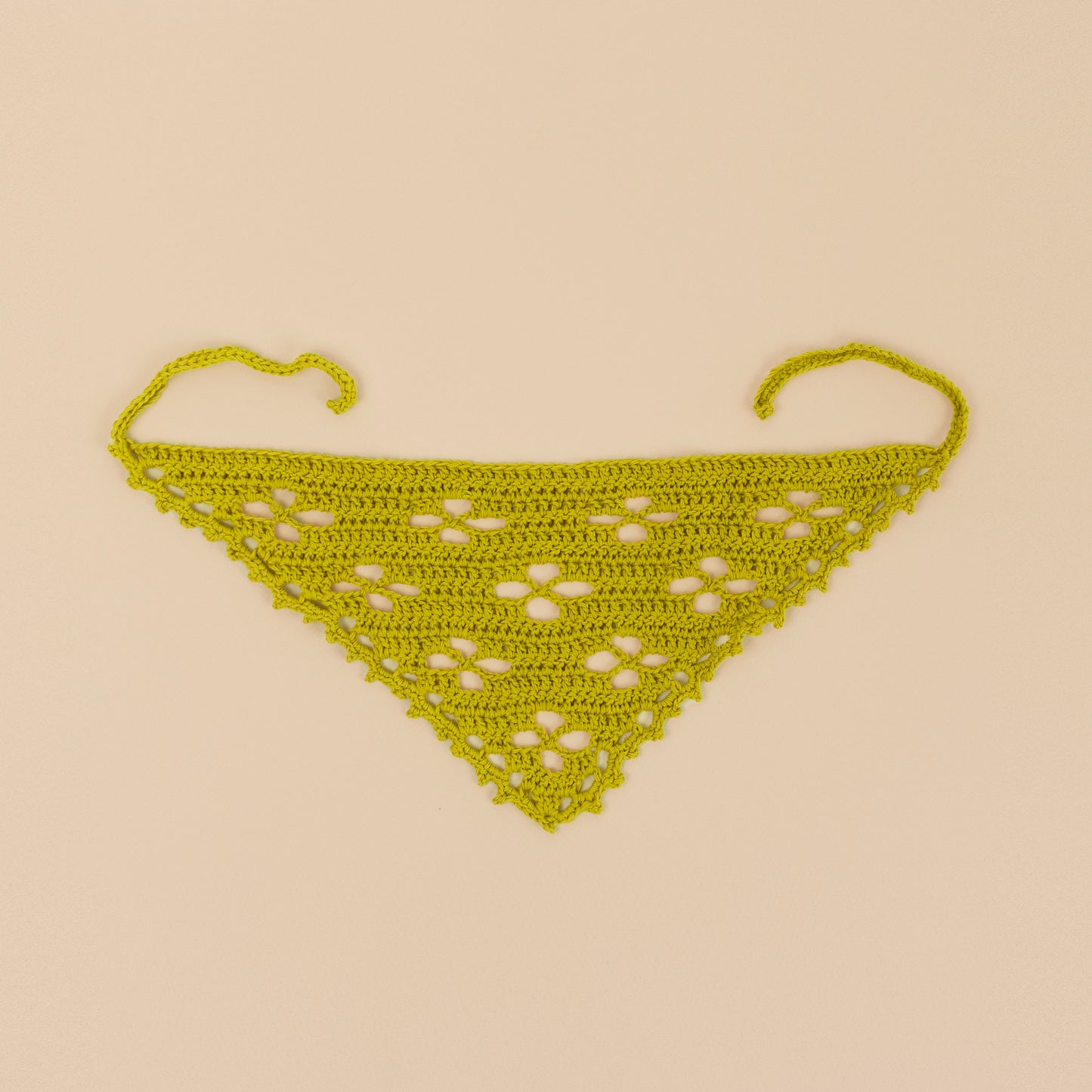 Algae Ecology-Inspired Crochet Bandana