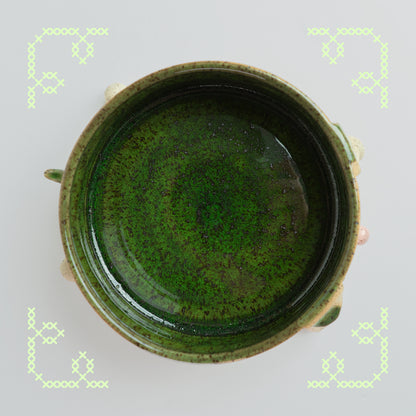 marimo the moss dog ikebana dish