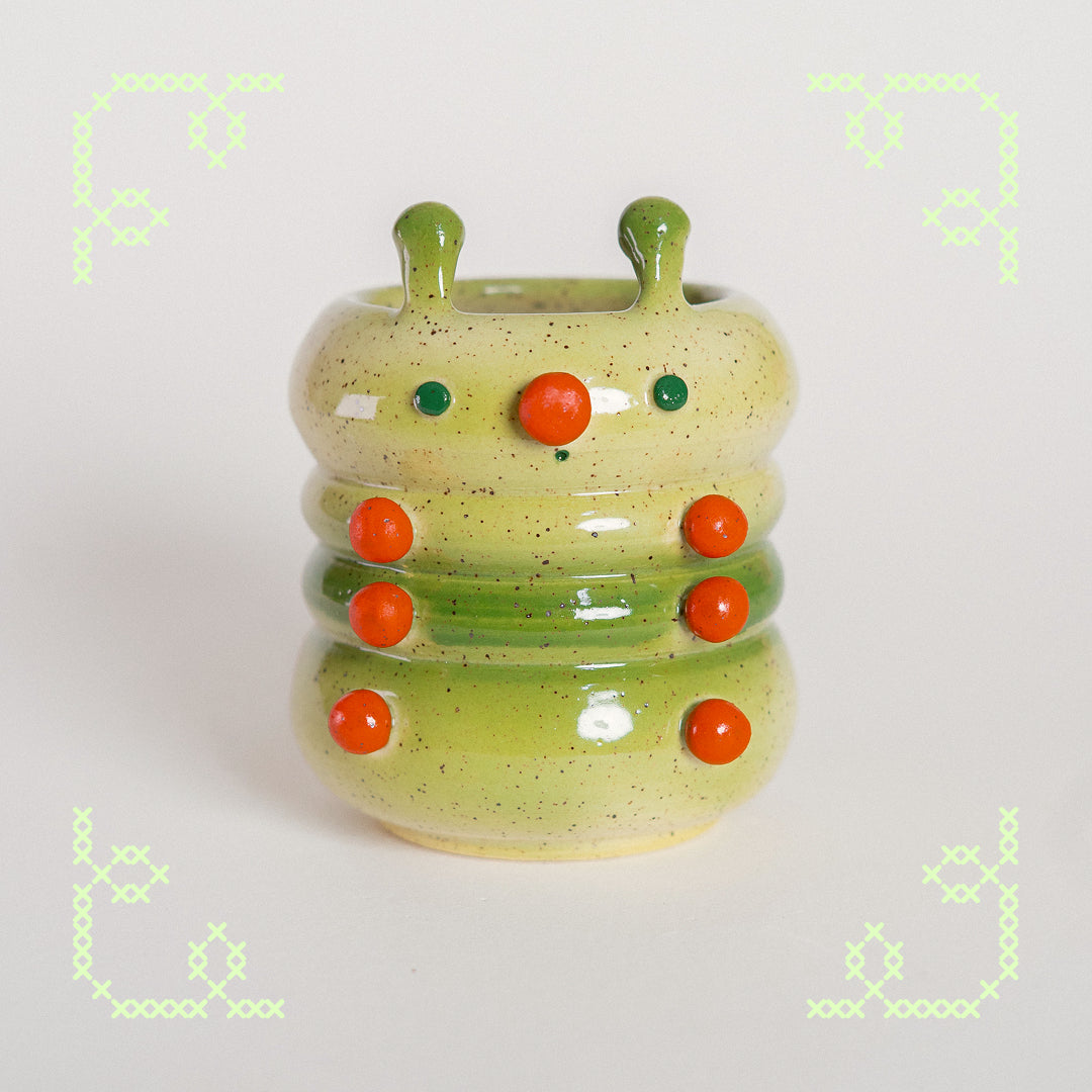 pobrecito the caterpillar vase