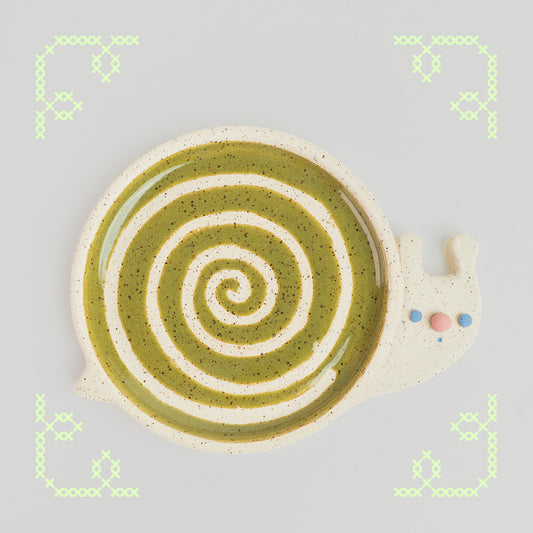 snell the snail mini plate - spring