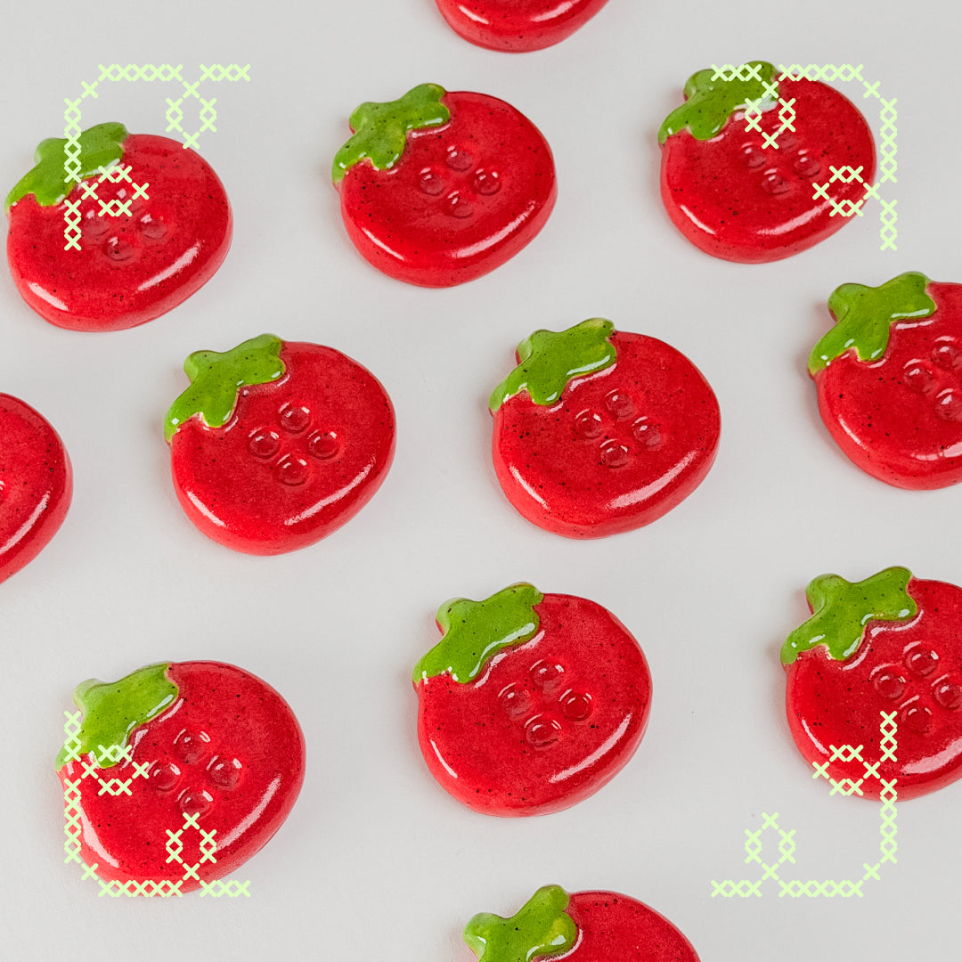 cherry tomato button worry stone