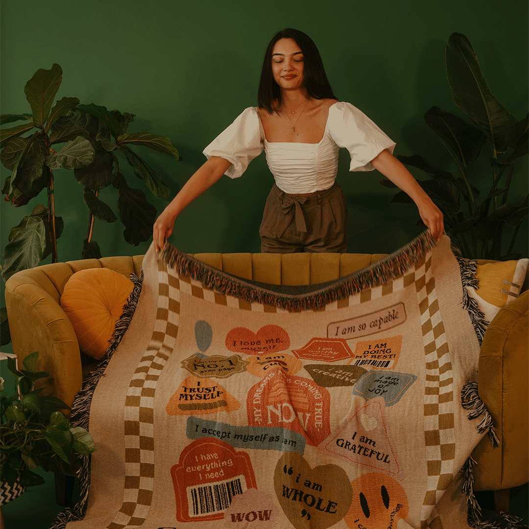 Cozy Affirmations Woven Blanket